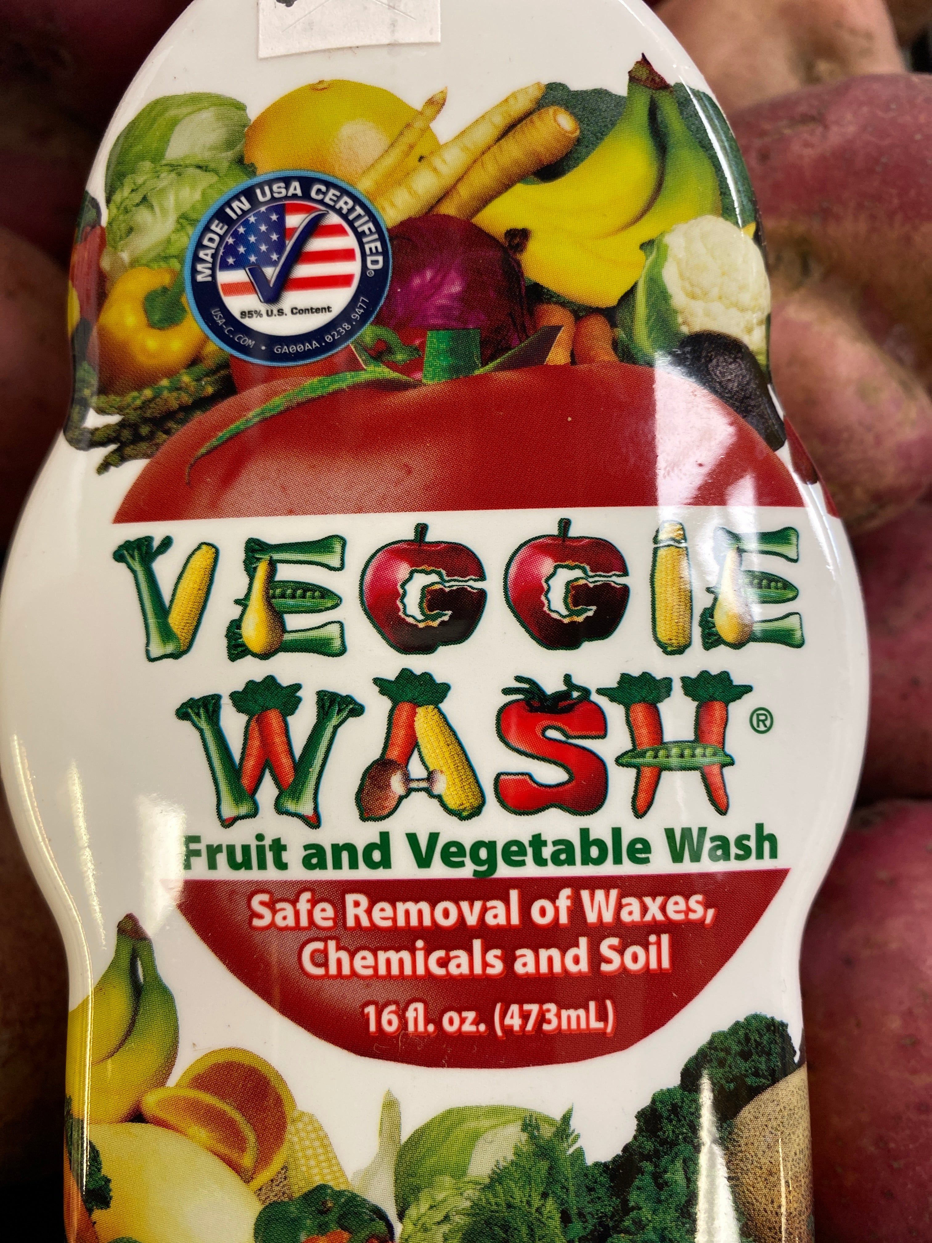 Veggie Wash Fruit and Vegetable Wash, 16 fl oz